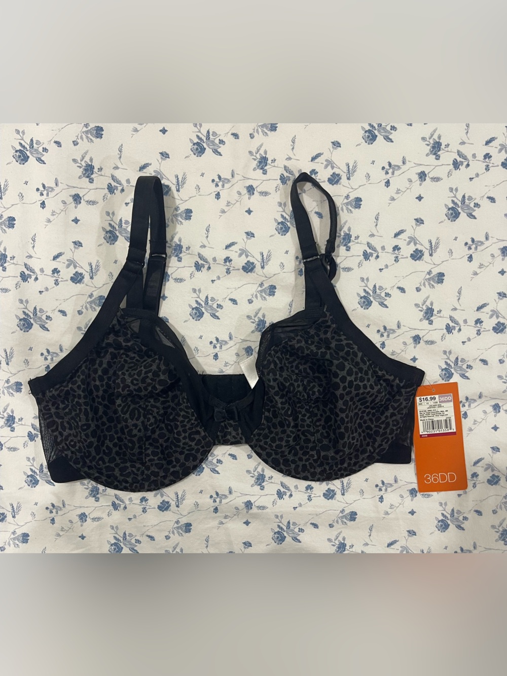 Black Leopard-Print Underwire Bra - Women Intimates